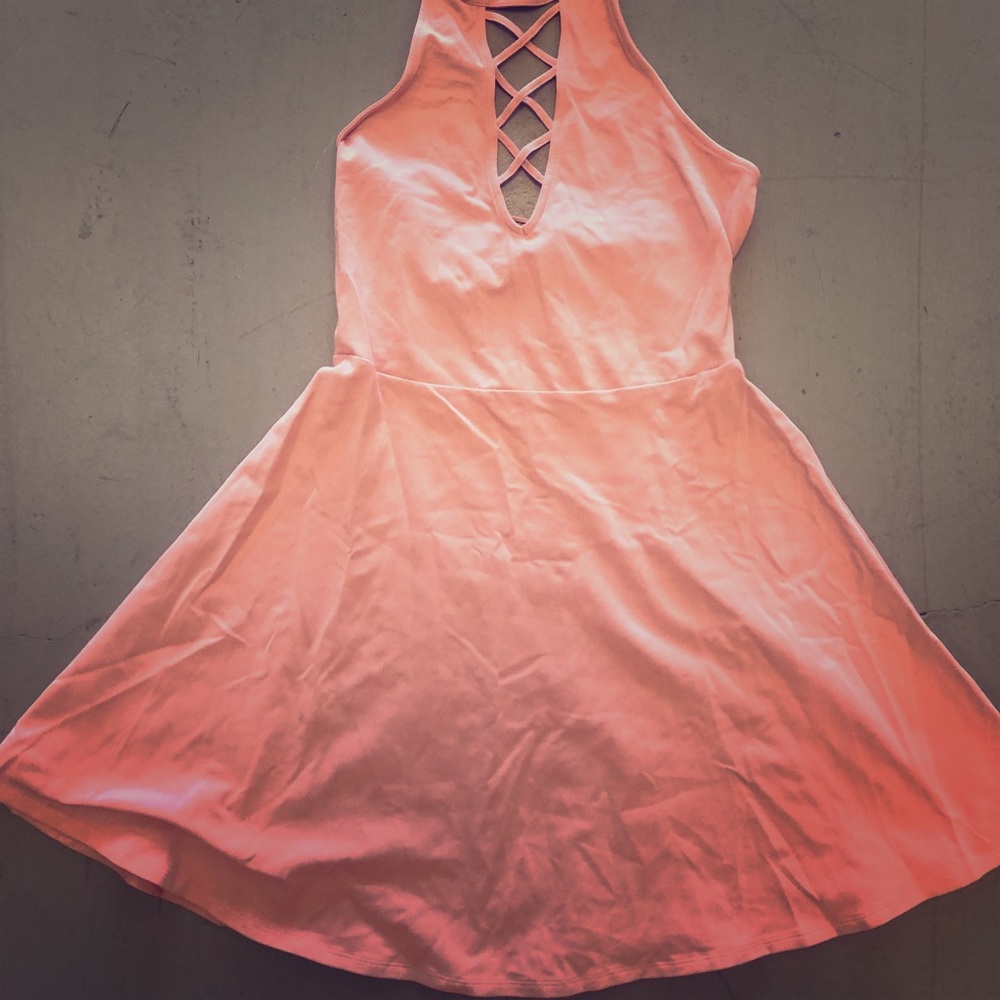 Pink peekaboo dress